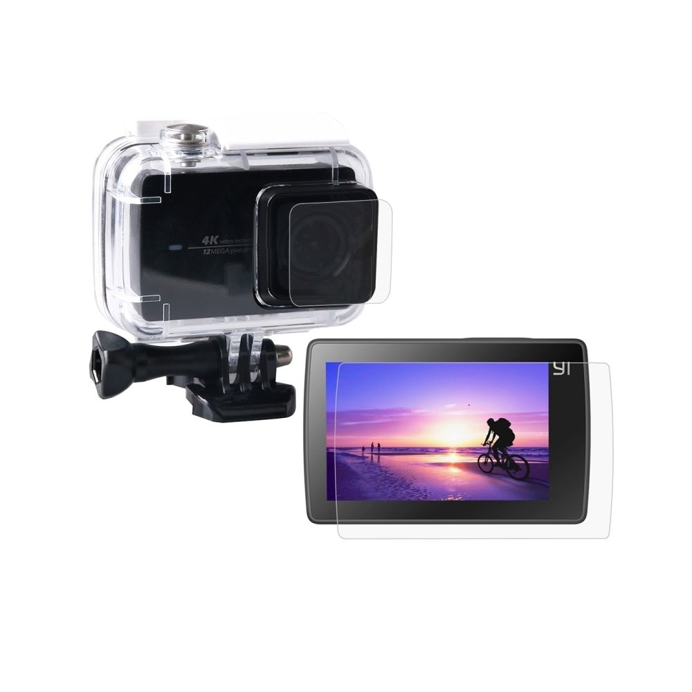 Wewoo - Pour Xiaomi II 4K Protecteur d'écran LCD ultra clair + boîtier en verre d'objectif - Caméras Sportives