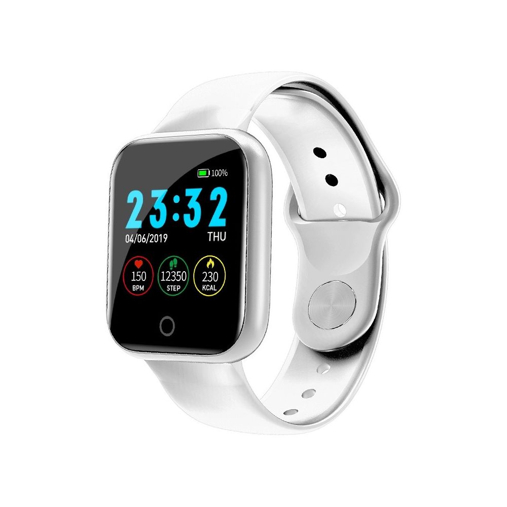 Wewoo - Bracelet connecté Smartwatch I5 de 1,3 pouces avec écran couleur IPSrappel des appels de soutien / surveillance de la fréquence cardiaque / du sommeil / rappel sédentaires / Oxymètre blanc - Bracelet connecté