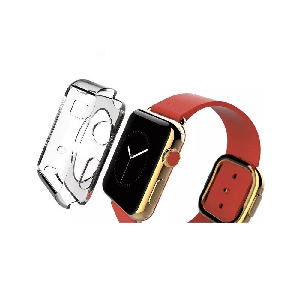 Wewoo - Boitier Coque Transparent pour Apple Watch 42mm Crystal TPU Case - Accessoires Apple Watch