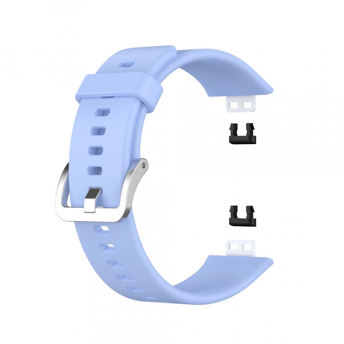 Other - Bracelet en silicone Boucle souple bleu pour votre Huawei Watch Fit 2020 - Accessoires bracelet connecté