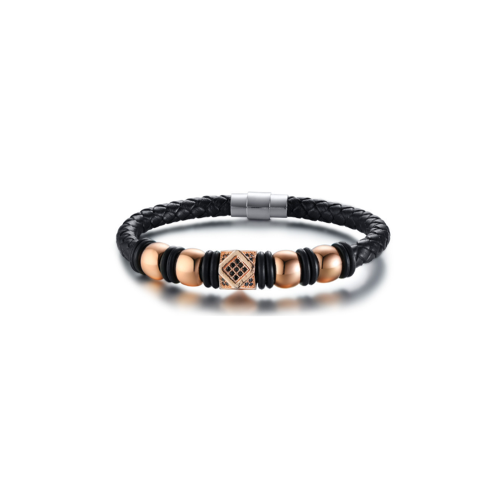 marque generique - YP Select Retro Jewelry Bijoux à la main Cuir Beau Bracelet de personnalité - OR ROSE - Bracelet connecté