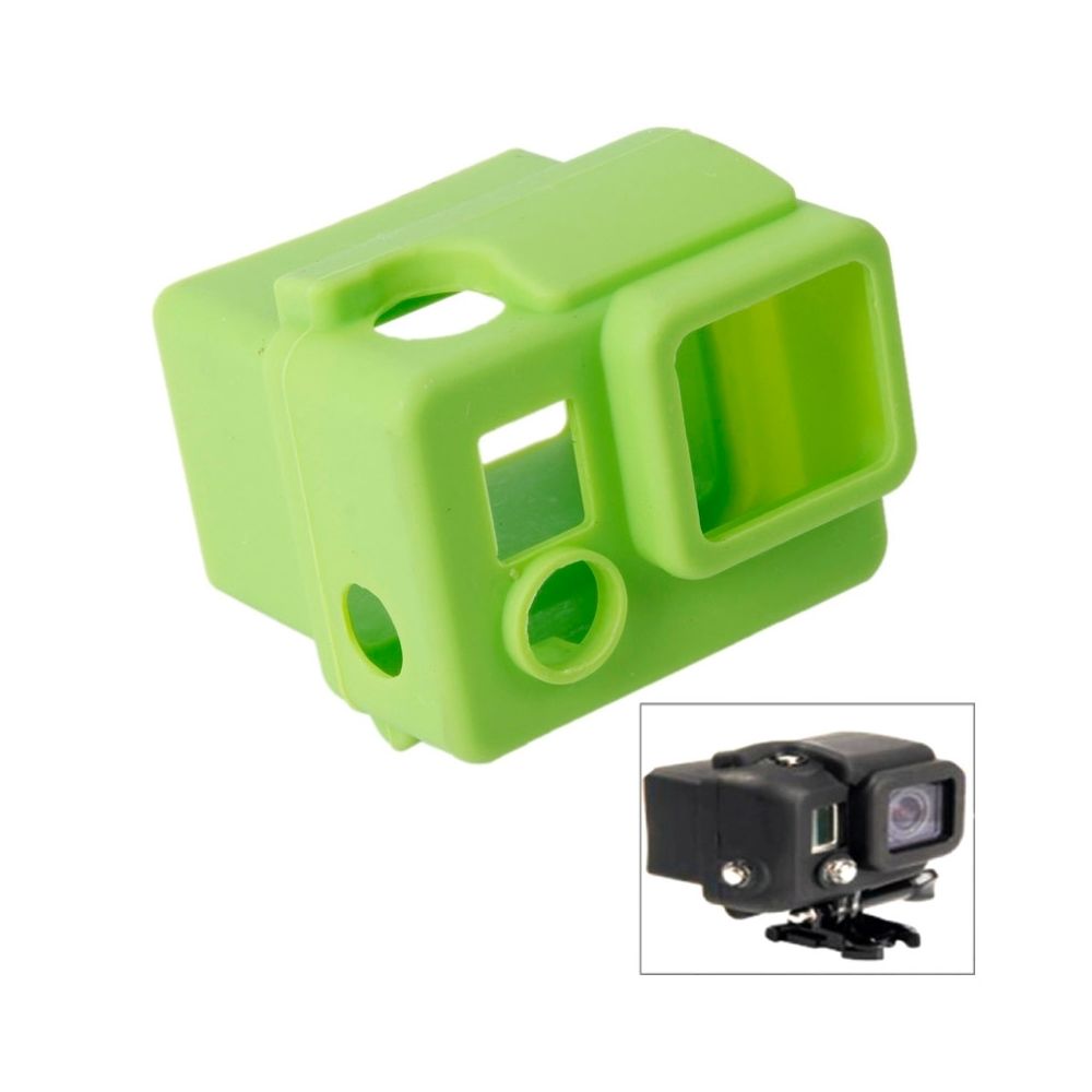 Wewoo - Coque vert pour GoPro Hero 3+ Housse en Silicone - Caméras Sportives