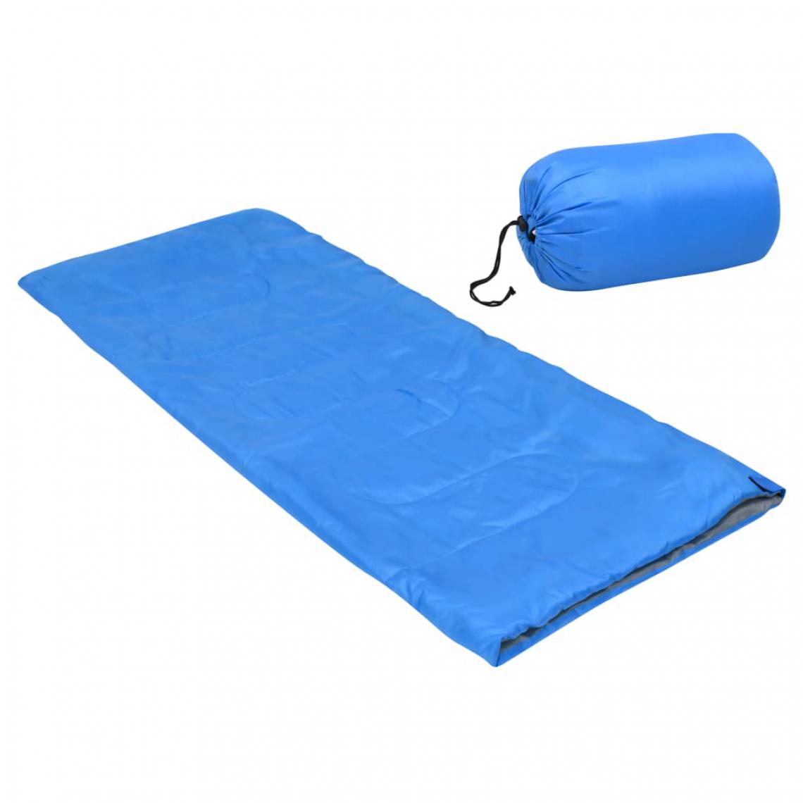 Vidaxl - vidaXL Sac de couchage léger enveloppe pour enfants Bleu 670 g 15°C - Accessoires Mobilité électrique