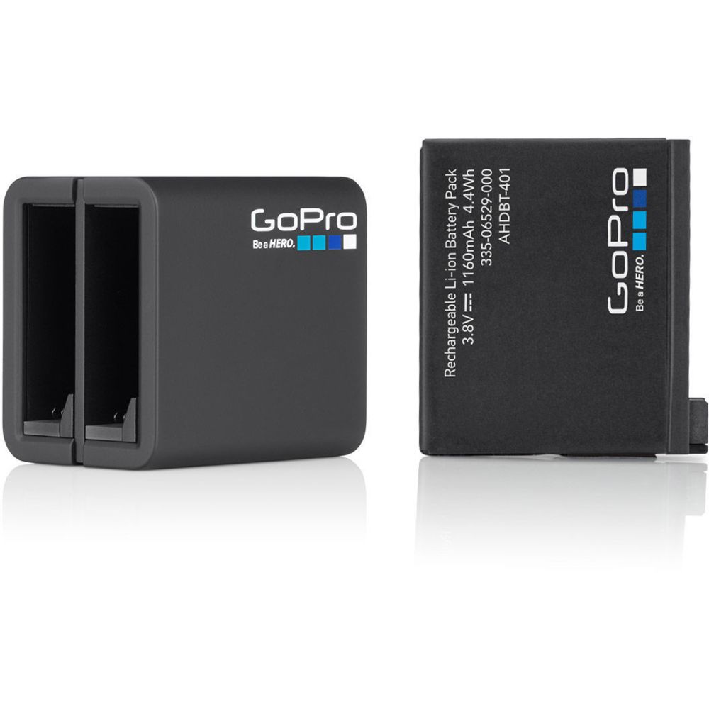 Gopro - Batterie et chargeur - AHBBP-401 - Noir - Caméras Sportives
