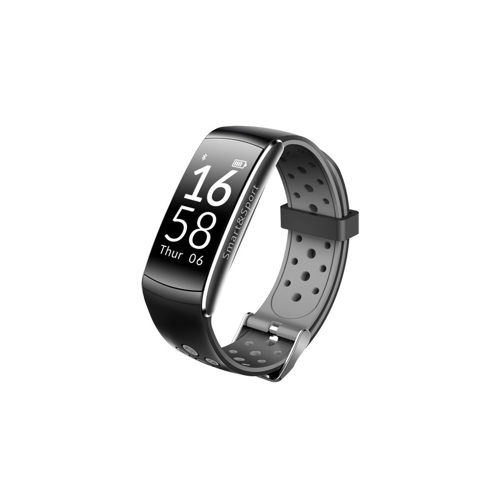 Wewoo - Bracelet connecté Smart Watch Moniteur de fréquence cardiaque IP68 Etanche Fitness Tracker Tension artérielle GPS Bluetooth pour Android IOS femmes hommes Noir - Bracelet connecté