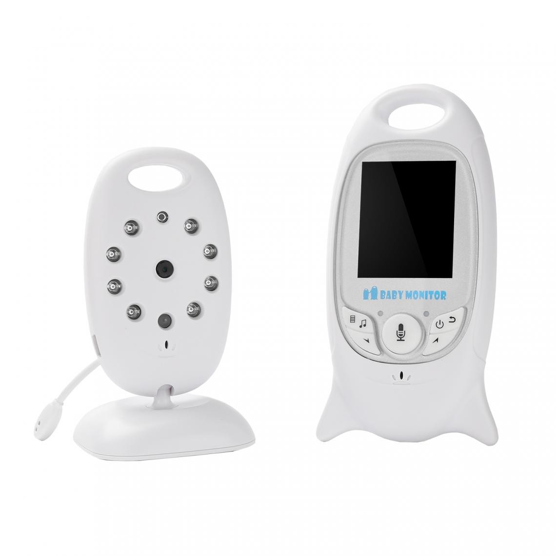 Einfeben - Babyphone caméra vidéo Babyviewer moniteur couleur musique d'endormissement numérique sans fil - Babyphone connecté