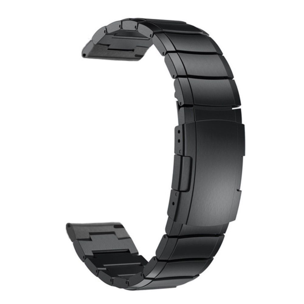 marque generique - Bracelet en métal une perle avec fermoir et maillons ajustables noir pour votre Samsung Galaxy Watch Active - Accessoires bracelet connecté