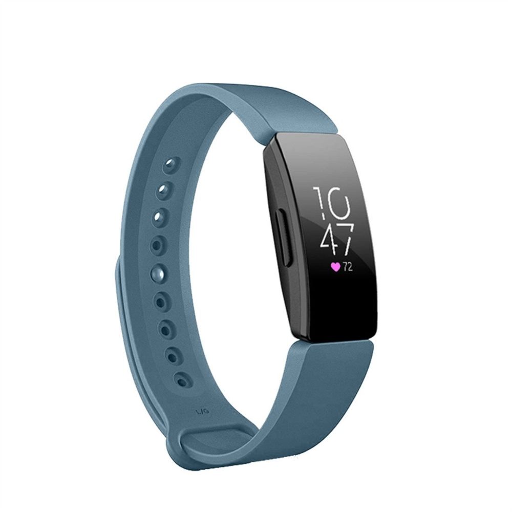Wewoo - Bracelet pour montre connectée Smartwatch avec à poignet à fixation rapide Fitbit Inspire HR Cyan - Bracelet connecté