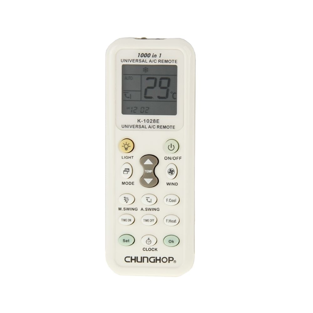Wewoo - Télécommande universelle Air conditionnée blanc 1 A / C avec lampe de poche - Accessoires de motorisation