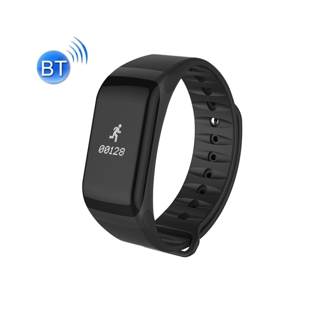 Wewoo - Bracelet connecté noir 0,66 pouces OLED Bluetooth intelligent Bracelet, IP66 étanche, support moniteur de fréquence cardiaque / et la pression sanguine artérielle d'oxygène / Podomètre / Appels Rappelez / Veille / Sédentaire Rappel / alarme, compatible av - Bracelet connecté