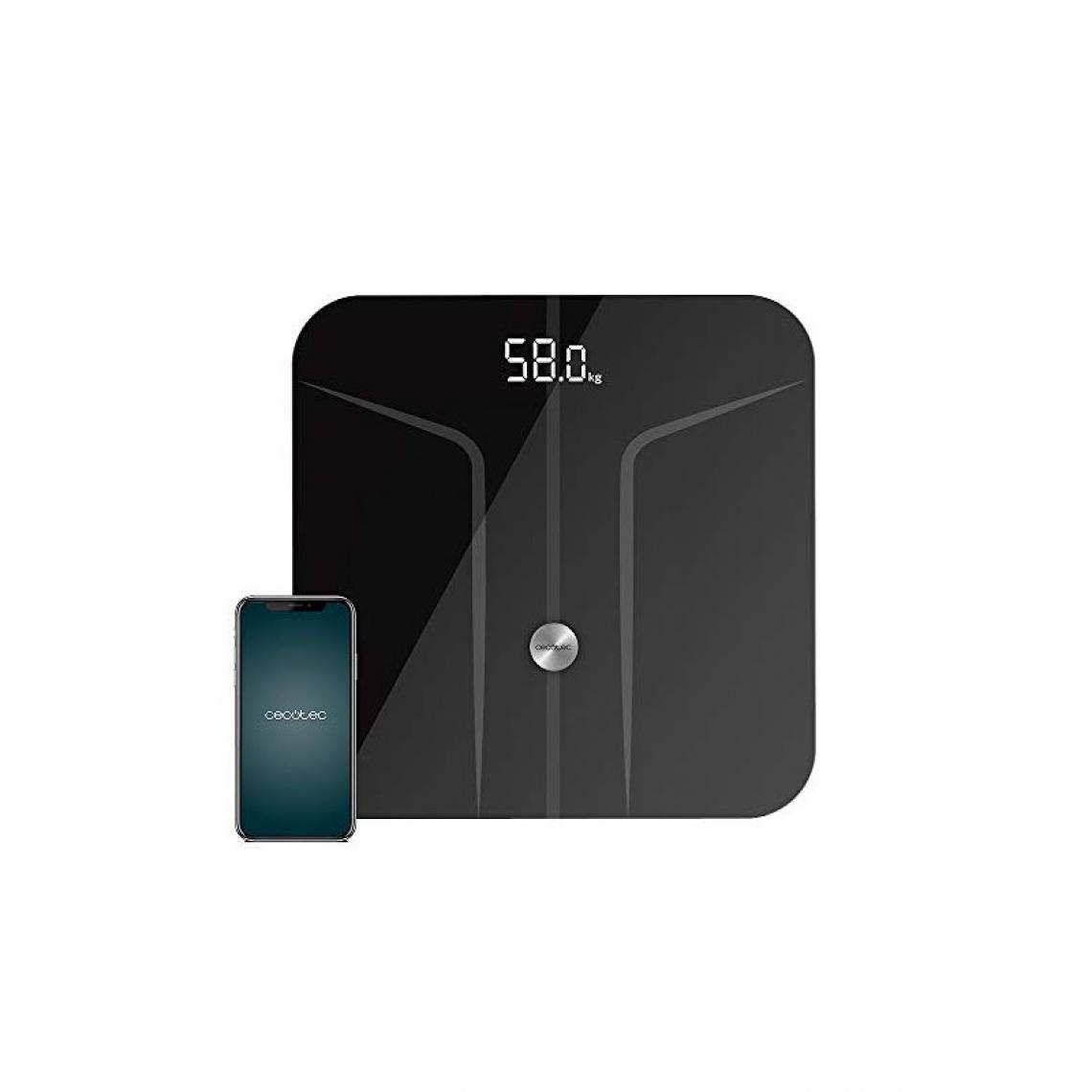 Cecotec - Cecotec, Pèse-Personne, Surface Precision 9750 Smart Healthy, Fonction de bioimpédance, connectivité via Bluetooth et surface en - Pèse-personne
