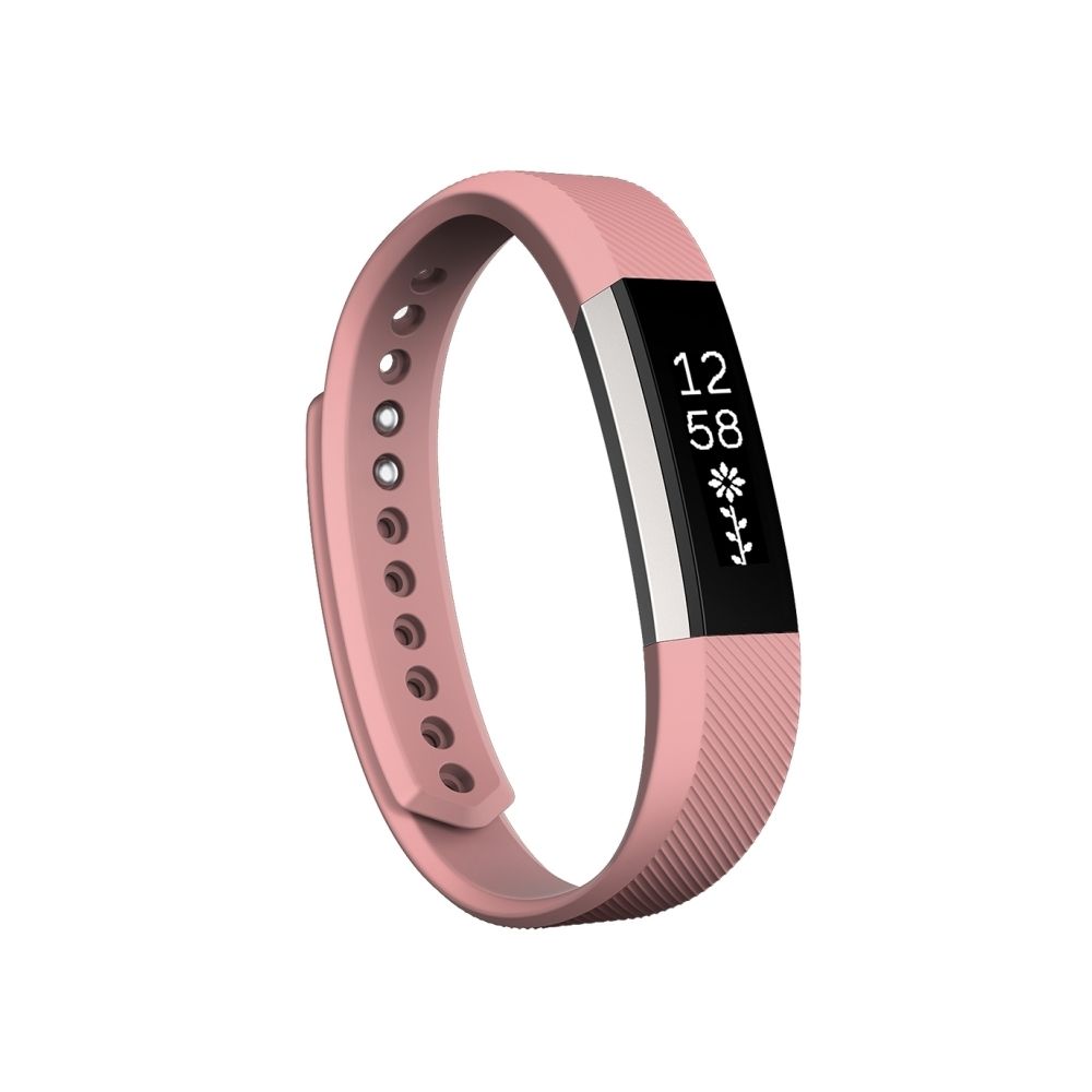 Wewoo - Bracelet rose pour Watchband Alta Watch en silicone à texture oblique, grande taille, longueur: environ 22cm - Bracelet connecté