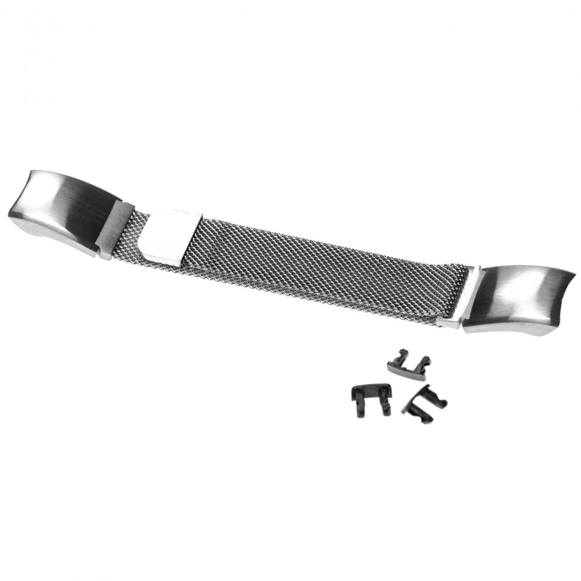 Vhbw - vhbw bracelet compatible avec Huawei Honor Band 5 CRS-B19S montre connectée - 23 cm acier inoxydable, argent - Accessoires montres connectées