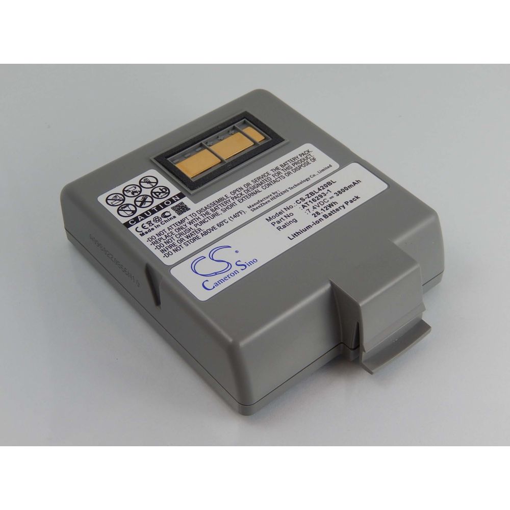 Vhbw - vhbw Li-Ion batterie 3800mAh (7.4V) pour imprimante d'étiquettes Zebra QL420, QL420 Plus, QL420+ remplace AT16293-1 - Caméras Sportives