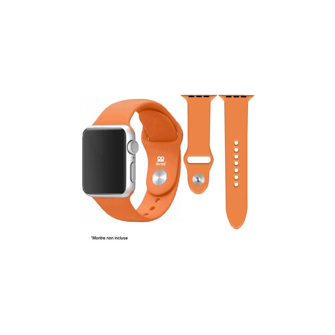Ibroz - Ibroz Bracelet en Silicone Orange - Accessoires bracelet connecté