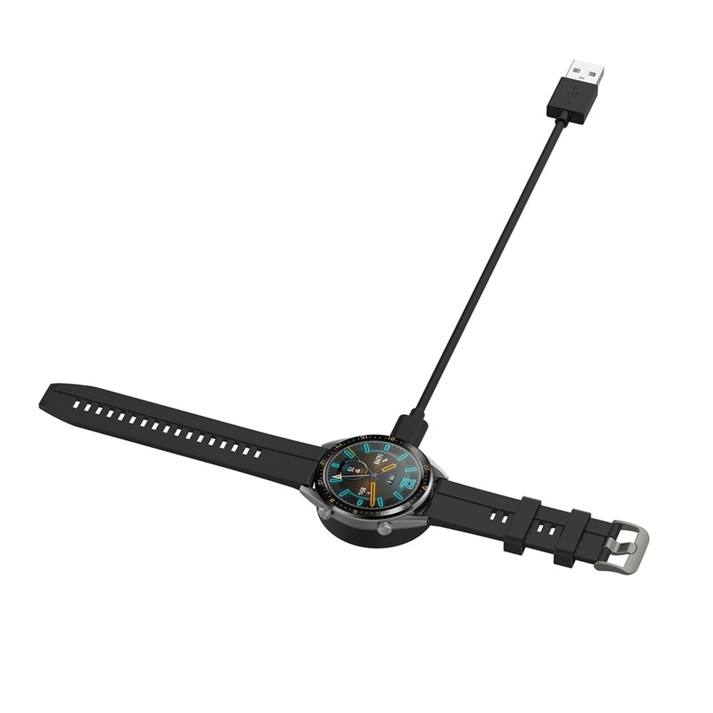marque generique - Câble de charge d'absorption magnétique pour Huawei Watch GT2 GT Honor Magic Black - Accessoires montres connectées