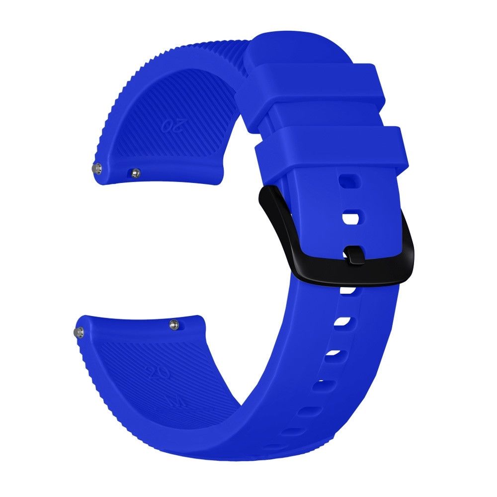 Wewoo - Bracelet pour montre connectée Dragonne en Silicone Texture Crazy Horse Huami Amazfit Bip Lite Version 20mm Bleu - Bracelet connecté
