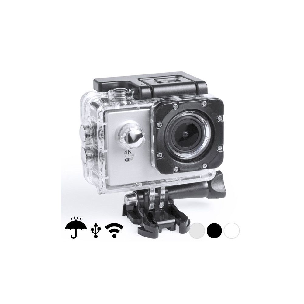 Totalcadeau - Caméra de sport waterproof 4K 2 360 ? WiFi - 16 accessoires Couleur - Noir - Caméras Sportives