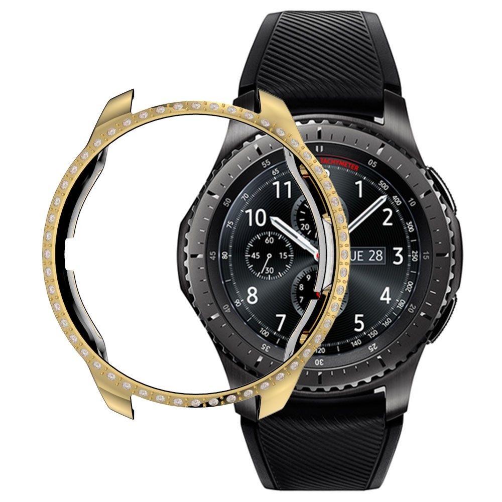 marque generique - Bumper en TPU strass décor or pour votre Samsung Galaxy Watch 42mm - Accessoires bracelet connecté