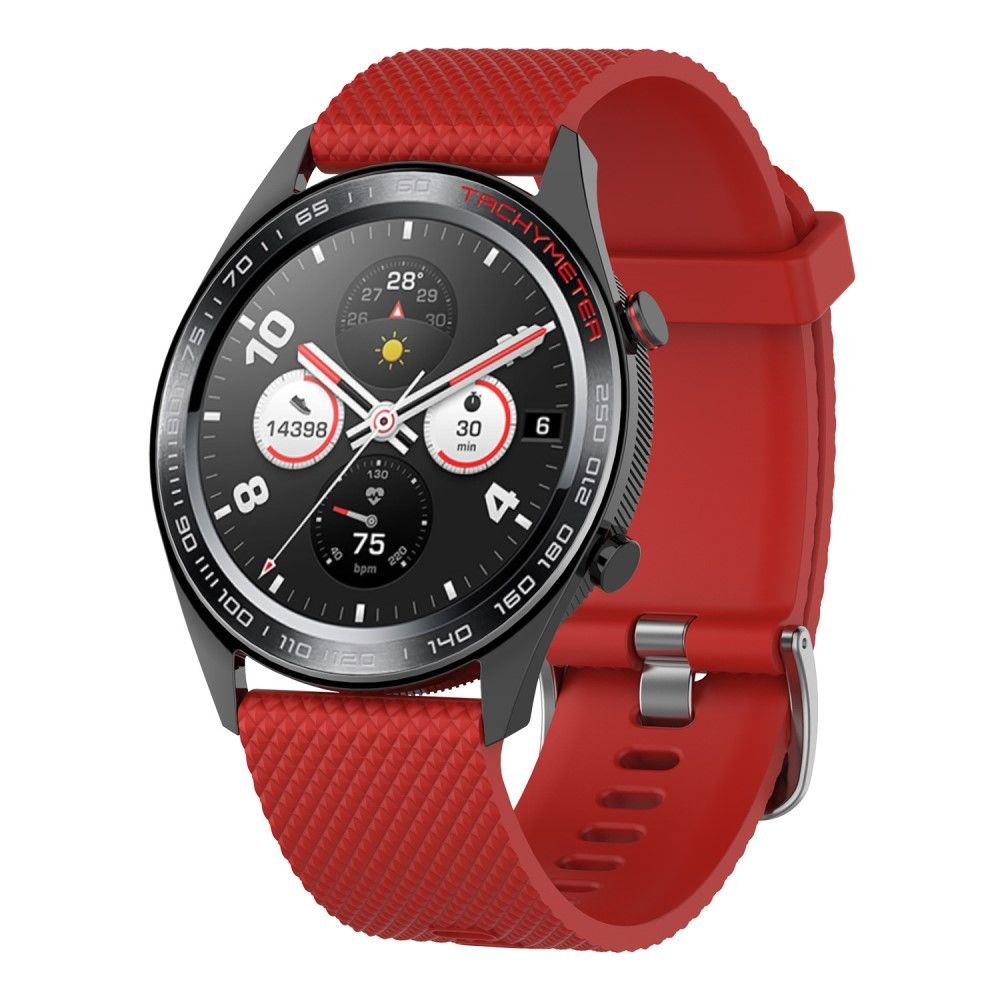 marque generique - Bracelet en TPU boucle sergé souple rouge pour votre Huawei Watch GT - Accessoires bracelet connecté