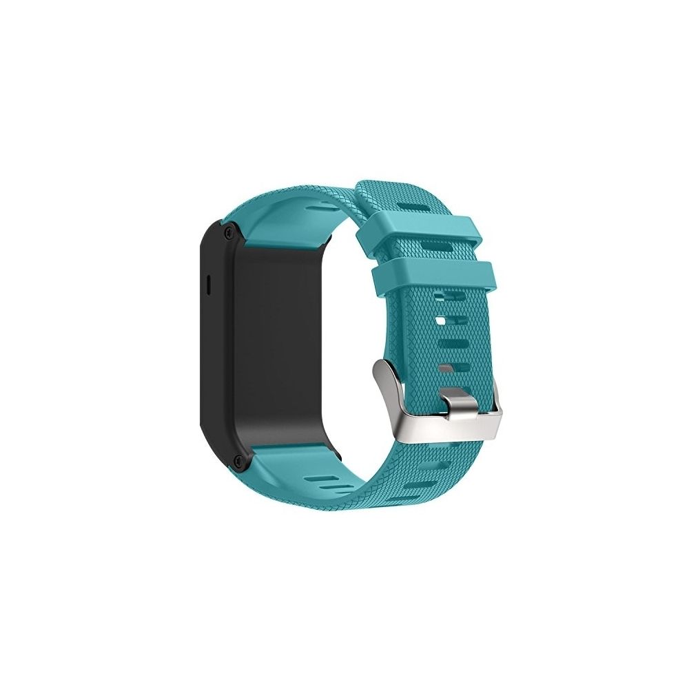 Wewoo - Bracelet pour montre connectée Dragonne Sport en silicone Garmin Vivoactive HR Bleu Tiffany - Bracelet connecté