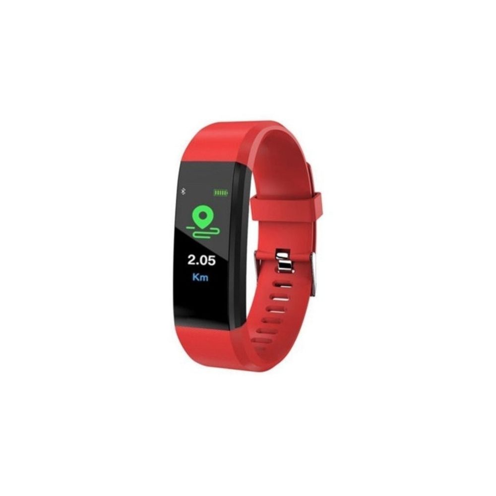Wewoo - Montre connectée ID115 0,96 pouces OLED écran Smart Watch Bracelet Podomètre Sport Fitness Tracker Rouge - Montre connectée