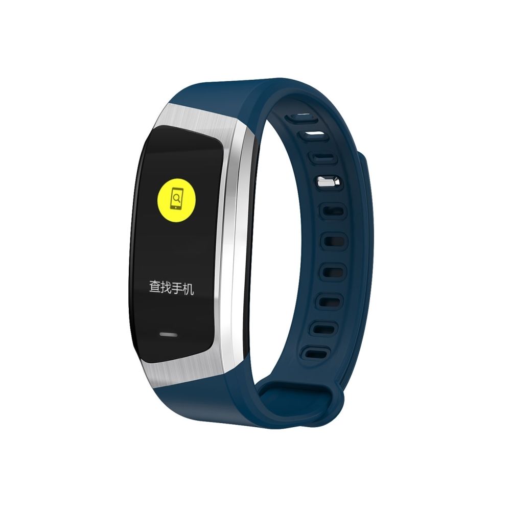 Wewoo - Bracelet connecté bleu + argent 0,96 pouces HD écran couleur Fitness Tracker montre Smart Wristband, mode sport de soutien / fréquence cardiaque / tension artérielle / moniteur de sommeil / appareil photo Bluetooth / rappel de consommation d'énergie + - Bracelet connecté