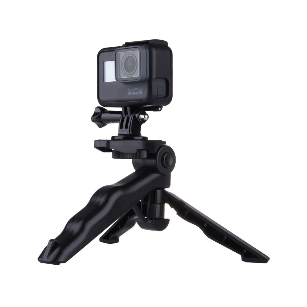 Wewoo - Pour GoPro HERO5 / 43163 noir + / 3/2/1, SJ4000, Appareils photo numériques, Charge max: 2kg Support de trépied pliable Grip avec adaptateur et vis - Caméras Sportives