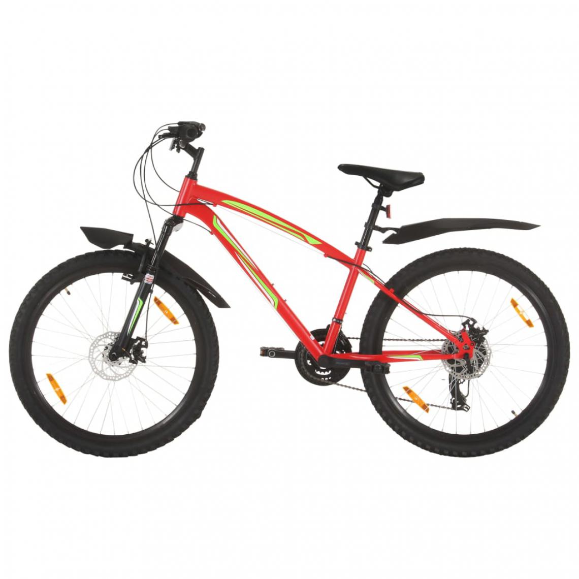 Vidaxl - vidaXL Vélo de montagne 21 vitesses Roues de 26 pouces 42 cm Rouge - Vélo électrique