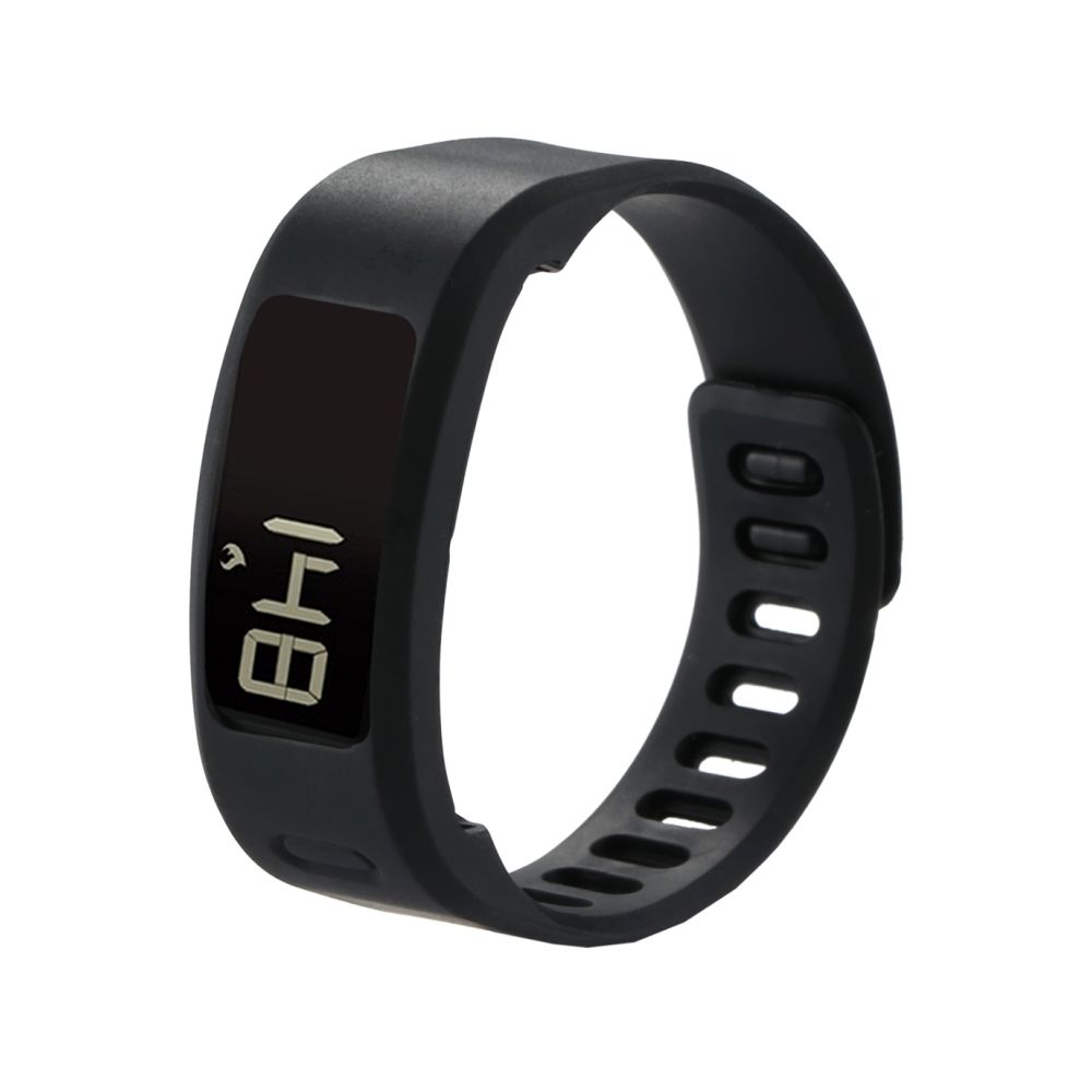 Wewoo - Bracelet noir pour Garmin Vivofit 1 Montre Smartwatch en Silicone, Longueur: environ 21cm - Bracelet connecté