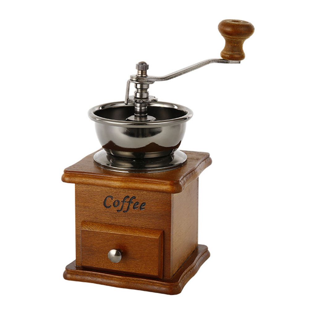 Generic - Moulin à café manuel, moulin à café en bois moulin à main rétro vintage - Accessoires de motorisation