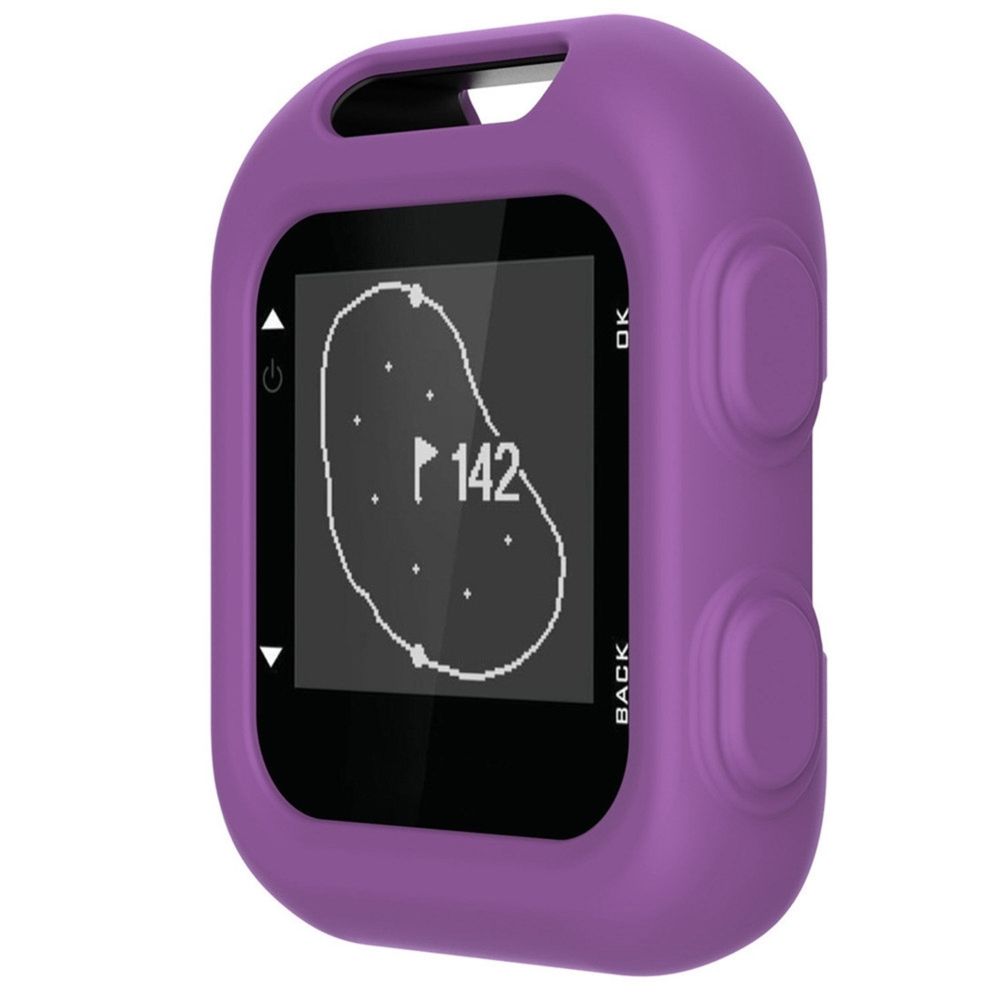 Wewoo - Boîtier de montre Housse de protection en silicone pour Garmin Approach G10 Golf Violet - Accessoires montres connectées