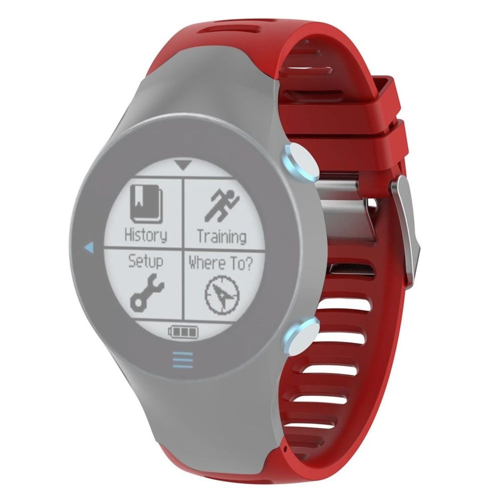 Wewoo - Bracelet pour montre connectée en silicone Smartwatch Garmin Forerunner 610 rouge - Bracelet connecté
