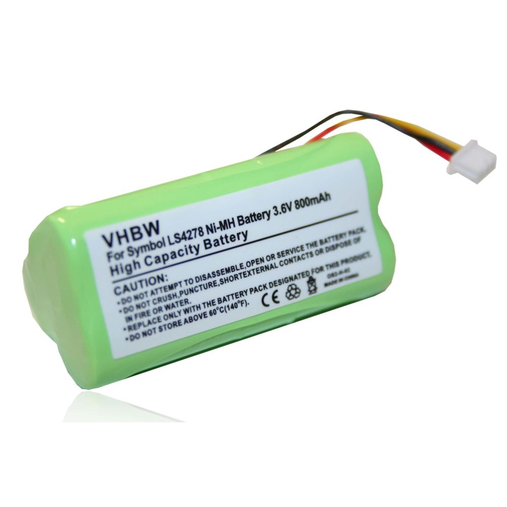 Vhbw - Batterie NI-MH 800mAh pour SYMBOL LS4278 LS 4278 remplace BTRY-LS42RAAOE-01, 82-67705-01 - Caméras Sportives