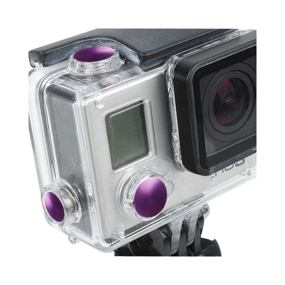 Wewoo - Pour GoPro Hero 3+ Jeu de 3 boutons en aluminium anodisé couleur PCS - Caméras Sportives