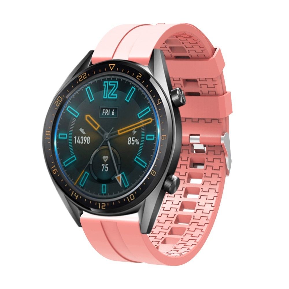 marque generique - Bracelet en silicone 22mm rose pour votre Huawei Watch GT - Accessoires bracelet connecté