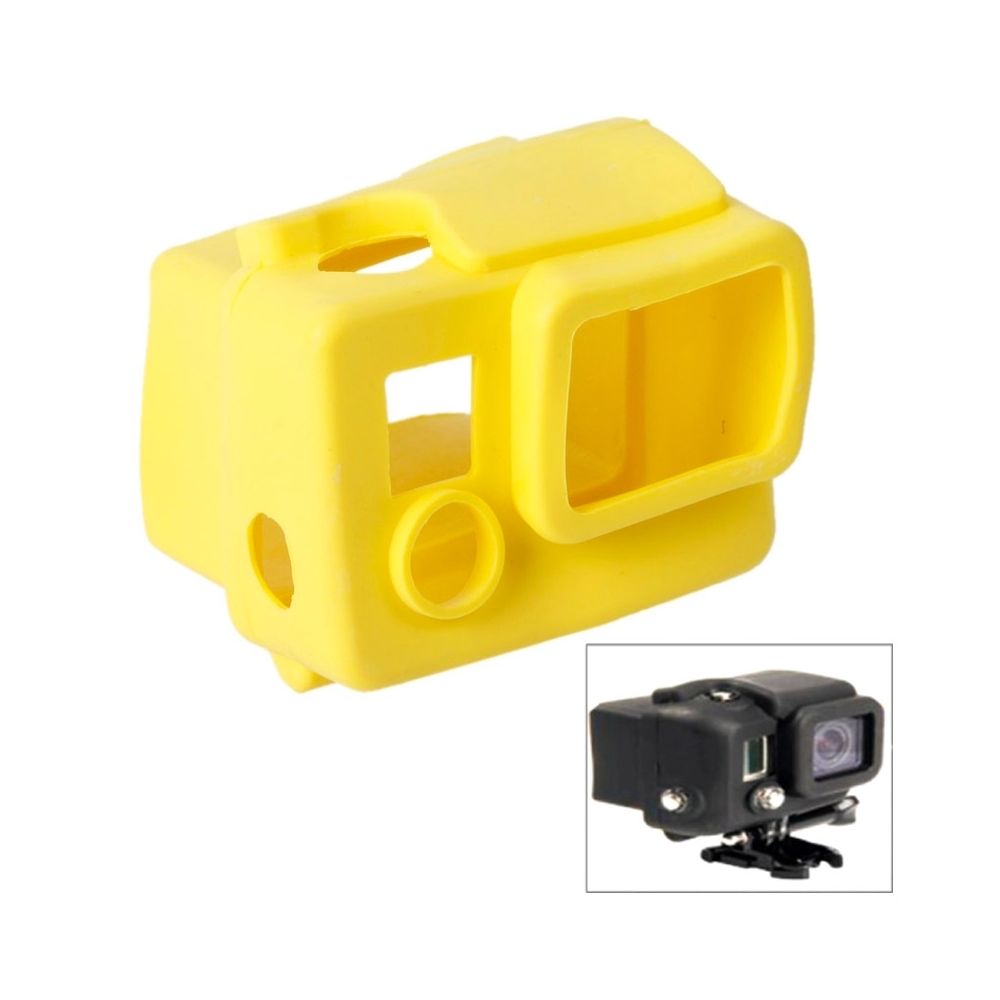 Wewoo - Coque jaune pour GoPro Hero 3+ Housse en Silicone - Caméras Sportives