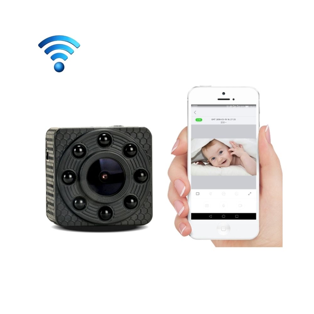Wewoo - Mini caméra de surveillance noir Mini 720P HD Wifi Caché Smart IP de Sécurité, Sports DV Voiture DVR avec Vision Nocturne et Alarme de Détection de Mouvement Lecture à Distance - Caméra de surveillance connectée