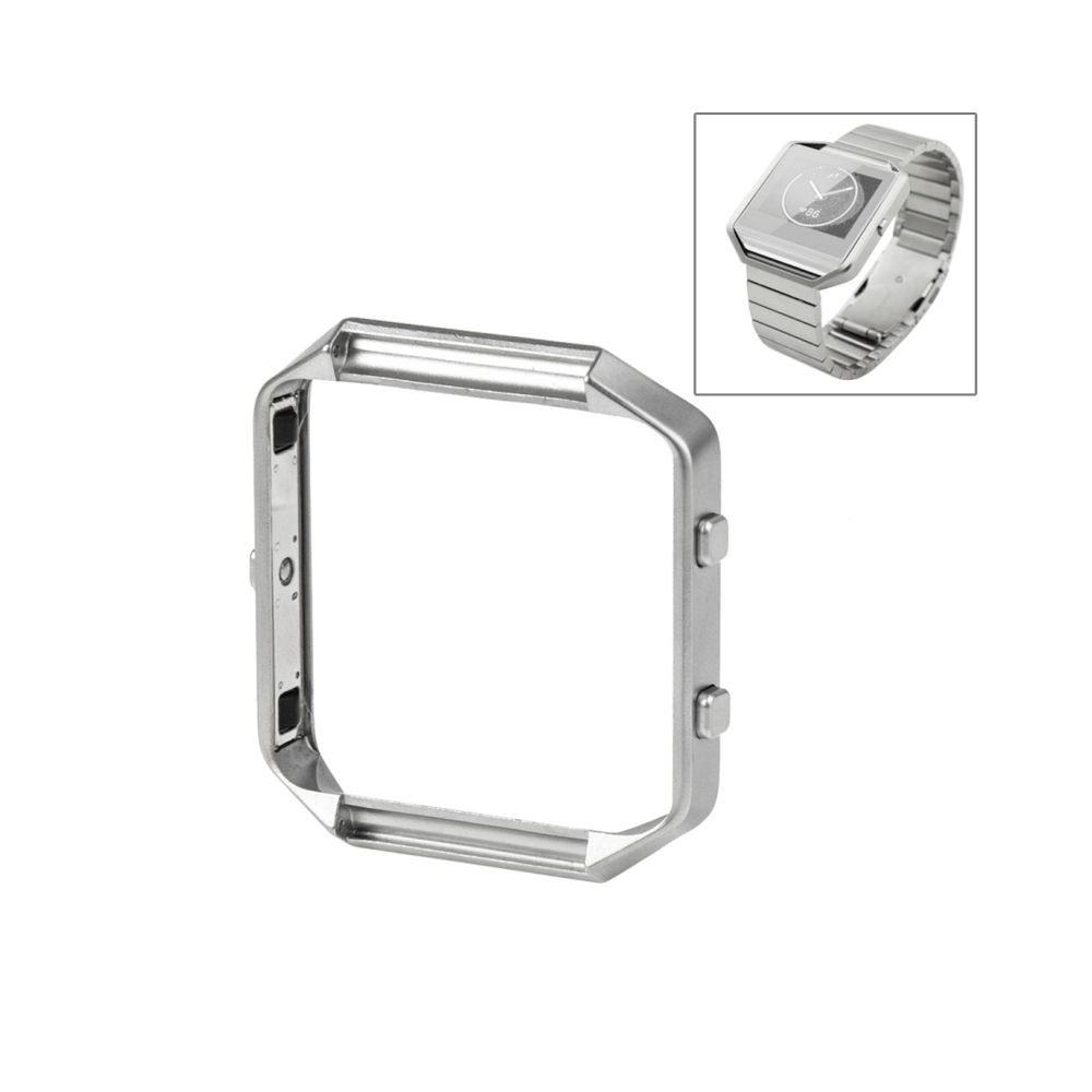 Wewoo - Bracelet argent pour Fitbit Blaze Montre Acier Inoxydable Holder Shell - Bracelet connecté