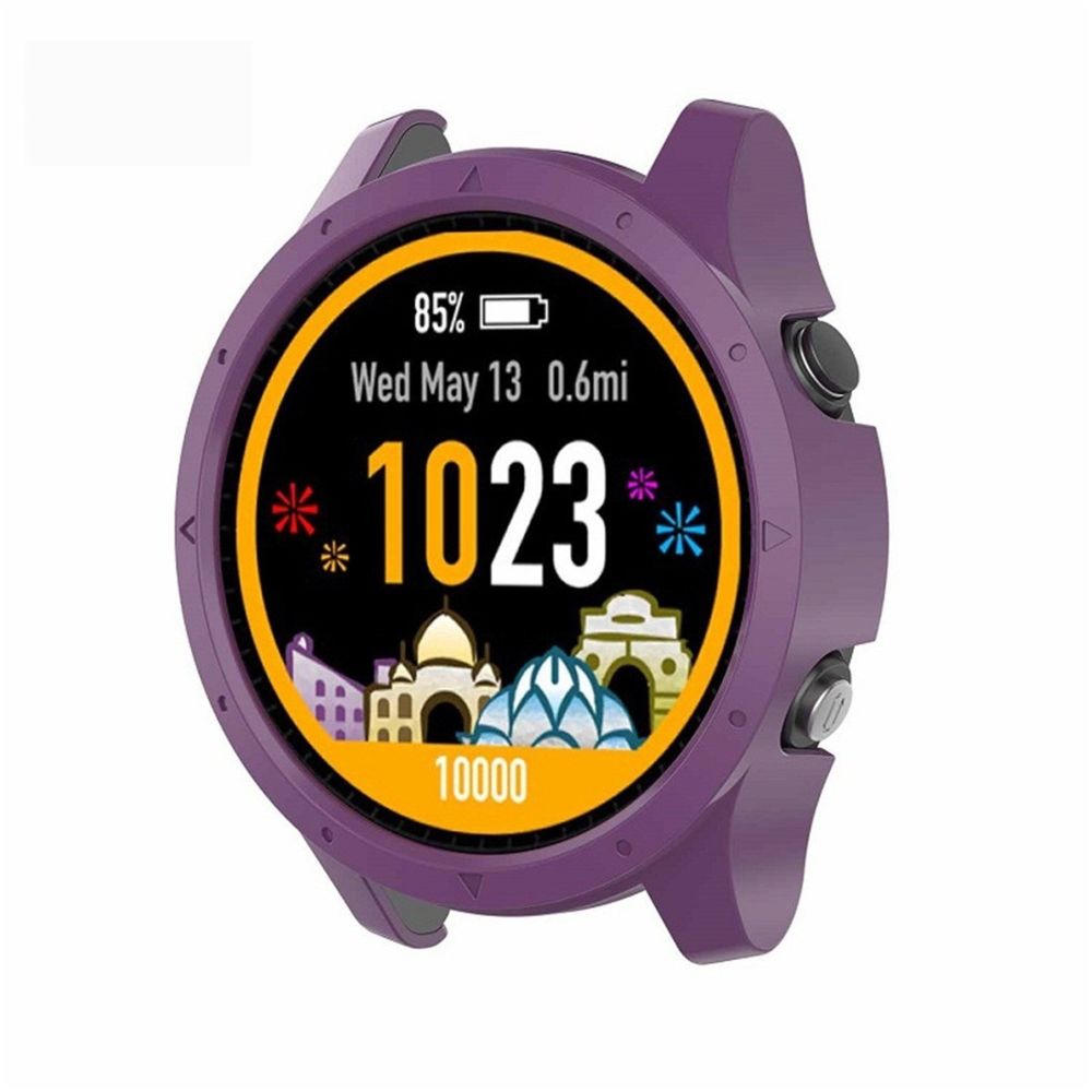 Wewoo - Boîtier de montre Etui de protection Smart Watch PC pour Garmin Forerunner 935 Violet - Accessoires montres connectées