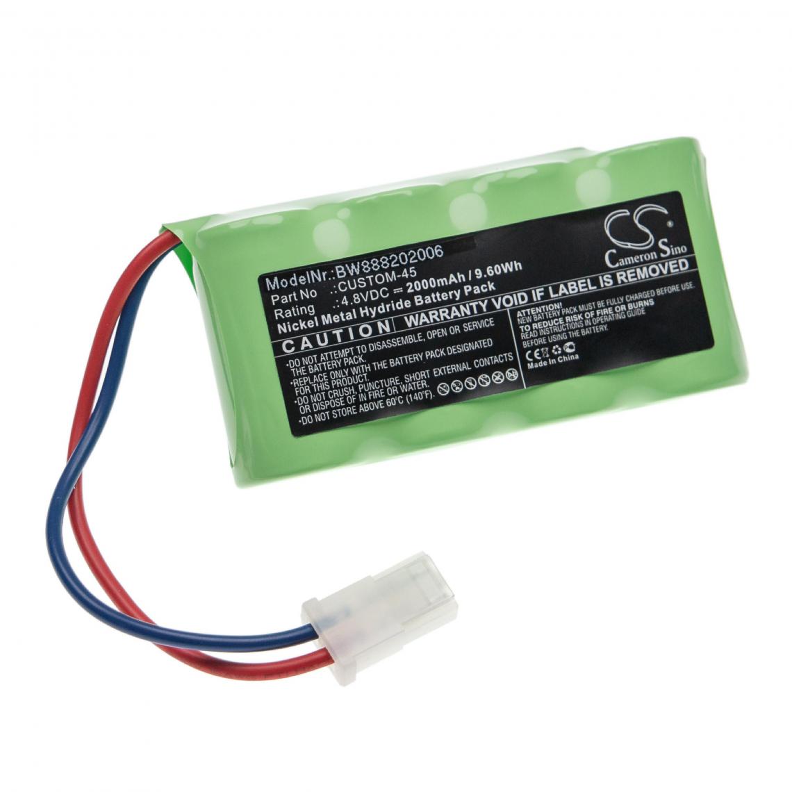 Vhbw - vhbw batterie compatible avec Lithonia NIC0095, OSA058SC, Prescolite E2377-01-00 issues/éclairage de secours (2000mAh, 4,8V, Li-Ion) - Autre appareil de mesure