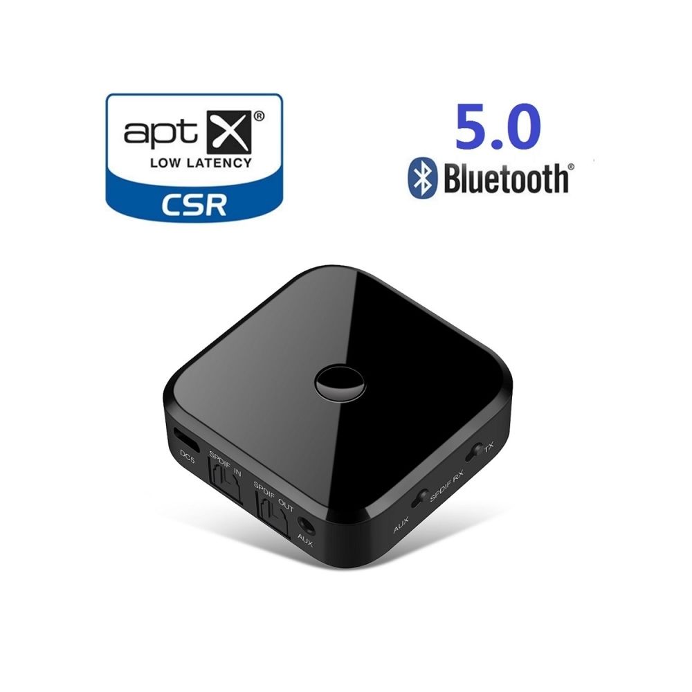 Wewoo - Transmetteur sans fil Bluetooth 5.0 Ffiber Optic Récepteur CSR8670 L'émetteur 2 en 1 prend charge le noir APTX - Passerelle Multimédia