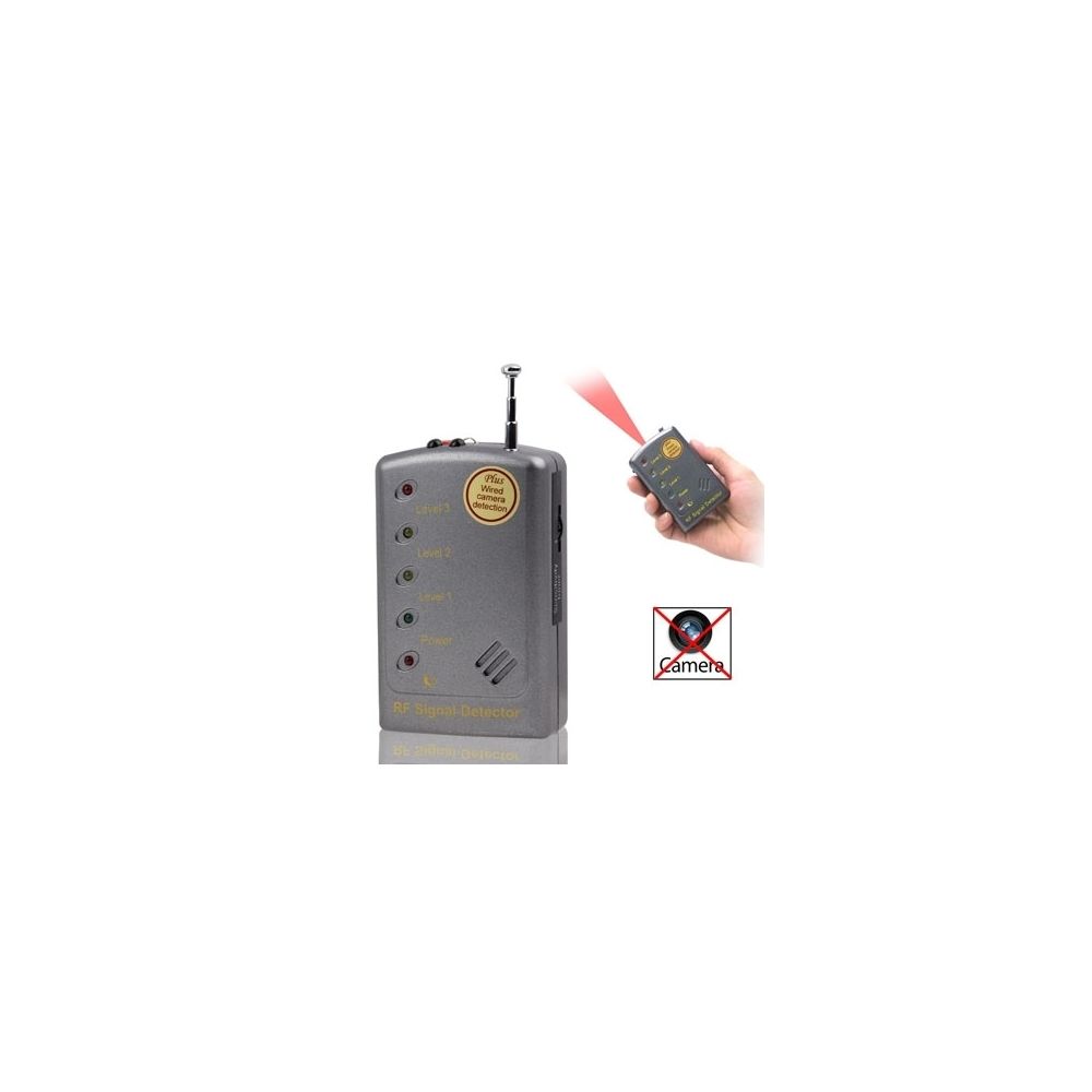 Wewoo - Détecteur de signal radio & vidéo gris de RF de sensibilité supérieure / Signaux numériques de Bluetooth / WLAN / Wi-Fi avec commutateur de sélection analogique / numérique - Accessoires sécurité connectée