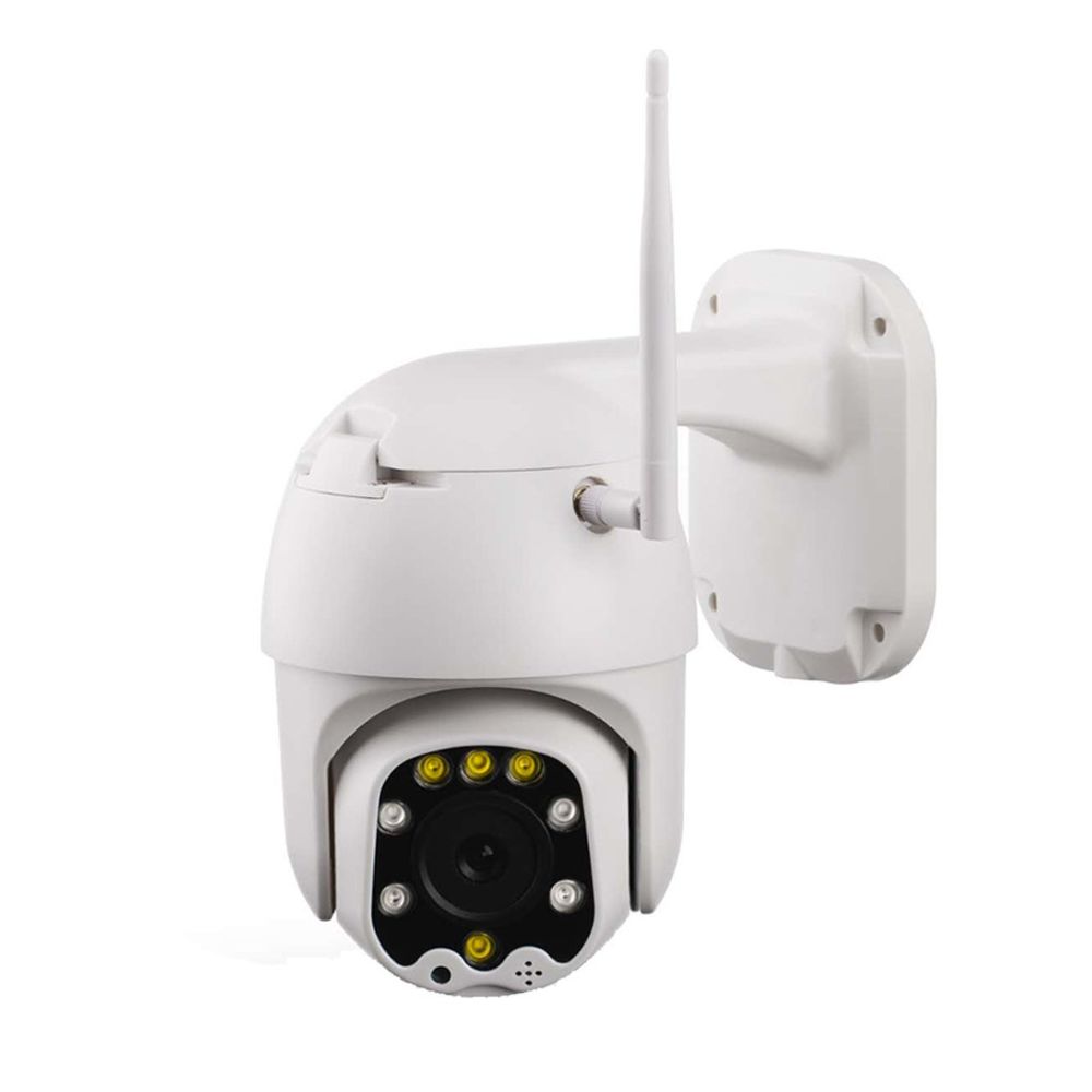 Generic - PTZ IP pleine HD1080p Dôme WiFi Caméra Zoom optique 5X extérieur étanche UE blanc - Caméra de surveillance connectée