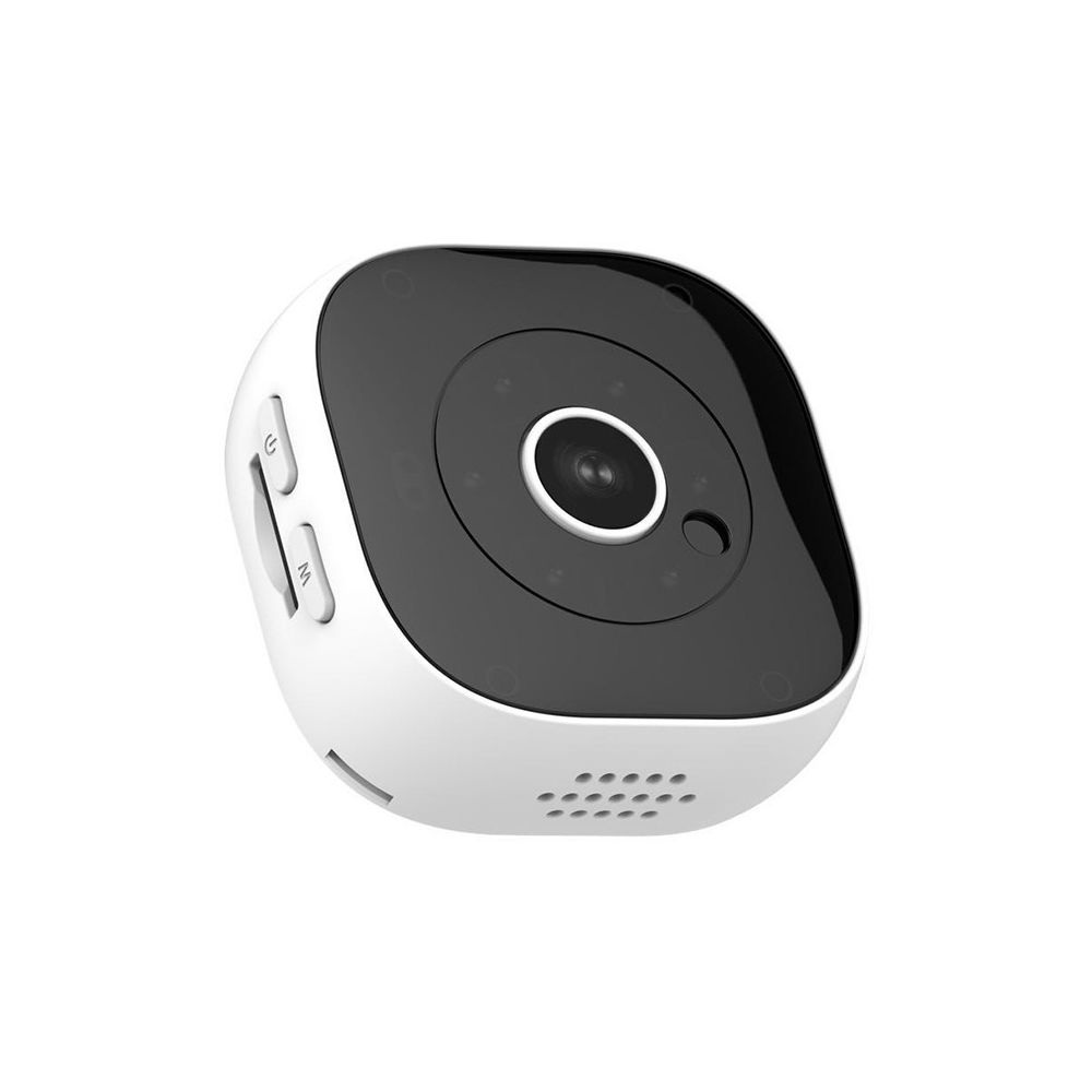 Wewoo - H9 Mini HD 1920 x 1080p Caméra portable DV grand angle 120 degrésenregistrement de la vision nocturne par infrarouge et détection de mouvement avec support et carte 32 Go TF blanc - Caméra de surveillance connectée