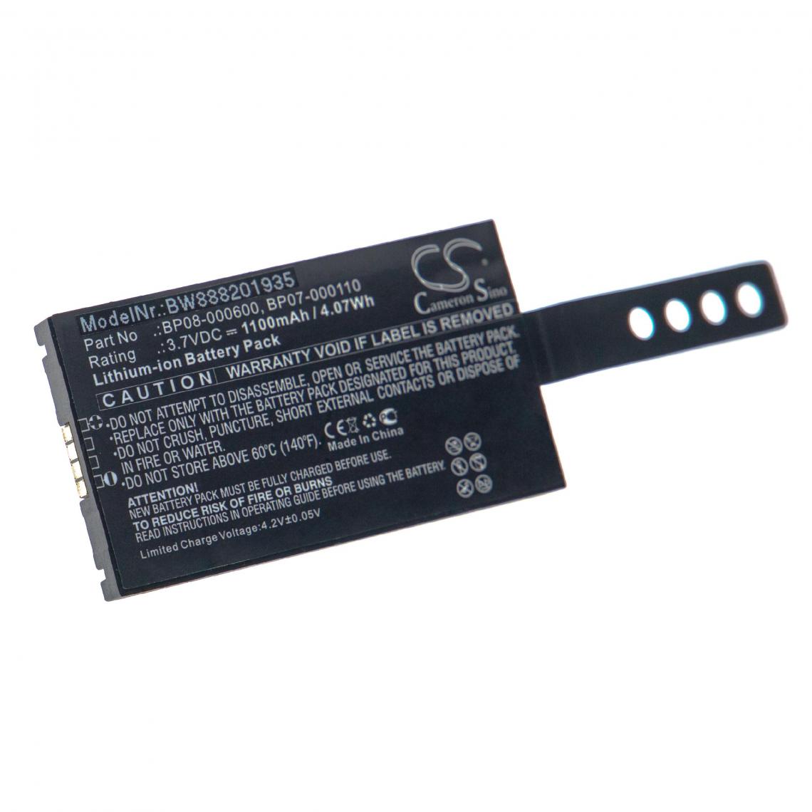 Vhbw - vhbw batterie compatible avec Datalogic Memor NFP scanner de code-barres POS (1100mAh, 3,7V, Li-ion) - Caméras Sportives