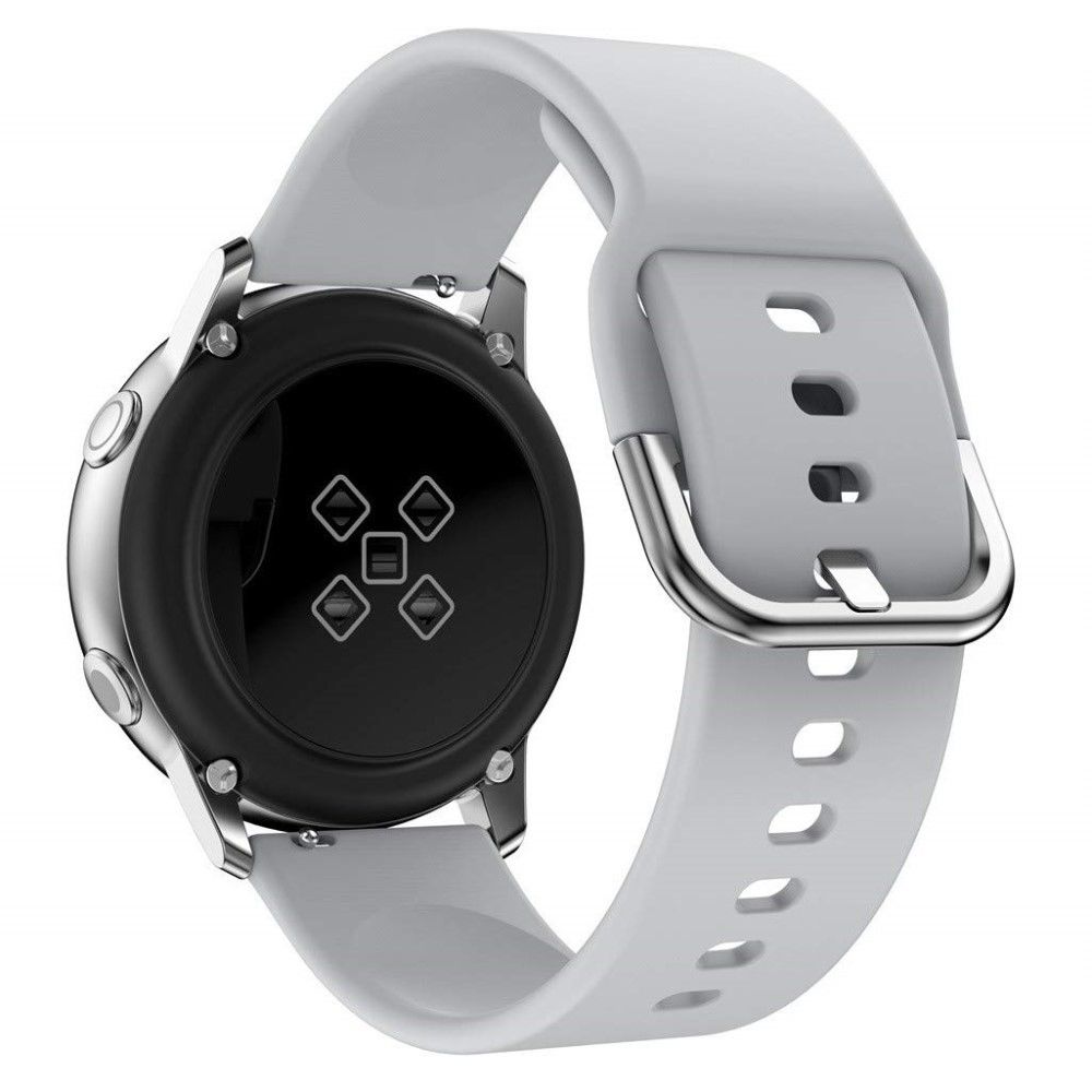 marque generique - Bracelet en silicone boucle carrée gris pour votre Garmin Move Luxe/Move Style/Move 3 - Accessoires bracelet connecté
