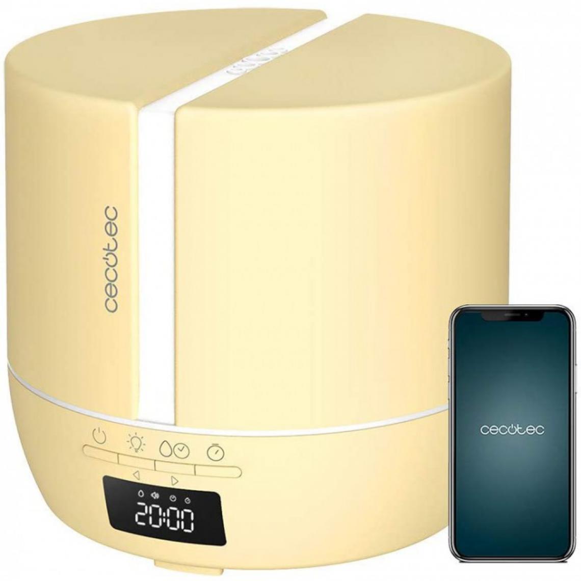 Cecotec - Cecotec, Diffuseur d'arômes, PureAroma 550 Connected SunLight, Capacité : 500 ml, écran LED, hautparleur, contrôle par Bluetooth - Purificateur d'air