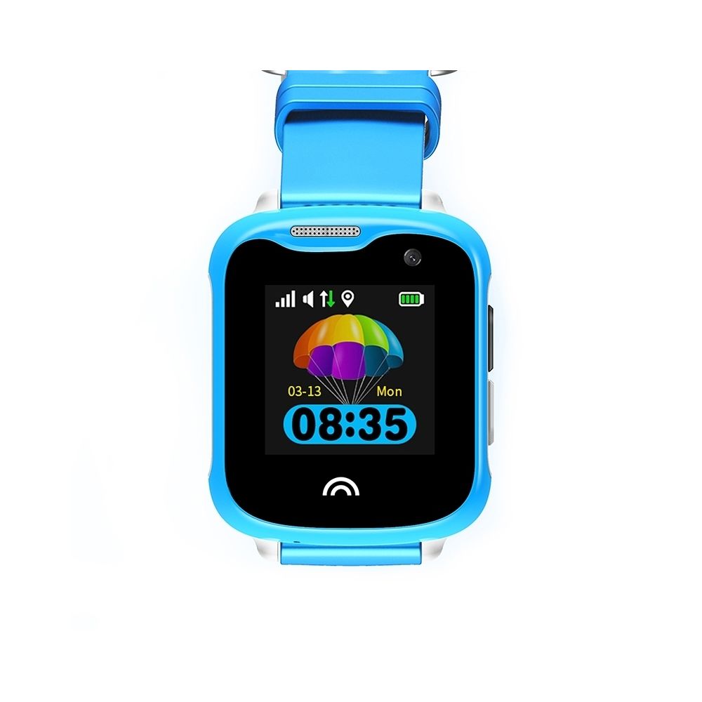 Wewoo - Montre connectée D7 1.33 pouces écran couleur IPS Smartwatch pour enfants IP68 étanchesoutien GPS + LBS + Positionnement WiFi / Numérotation bidirectionnelle / Secourisme à une touche / Surveillance vocale / Barrière de sécurité Bleu - Montre connectée