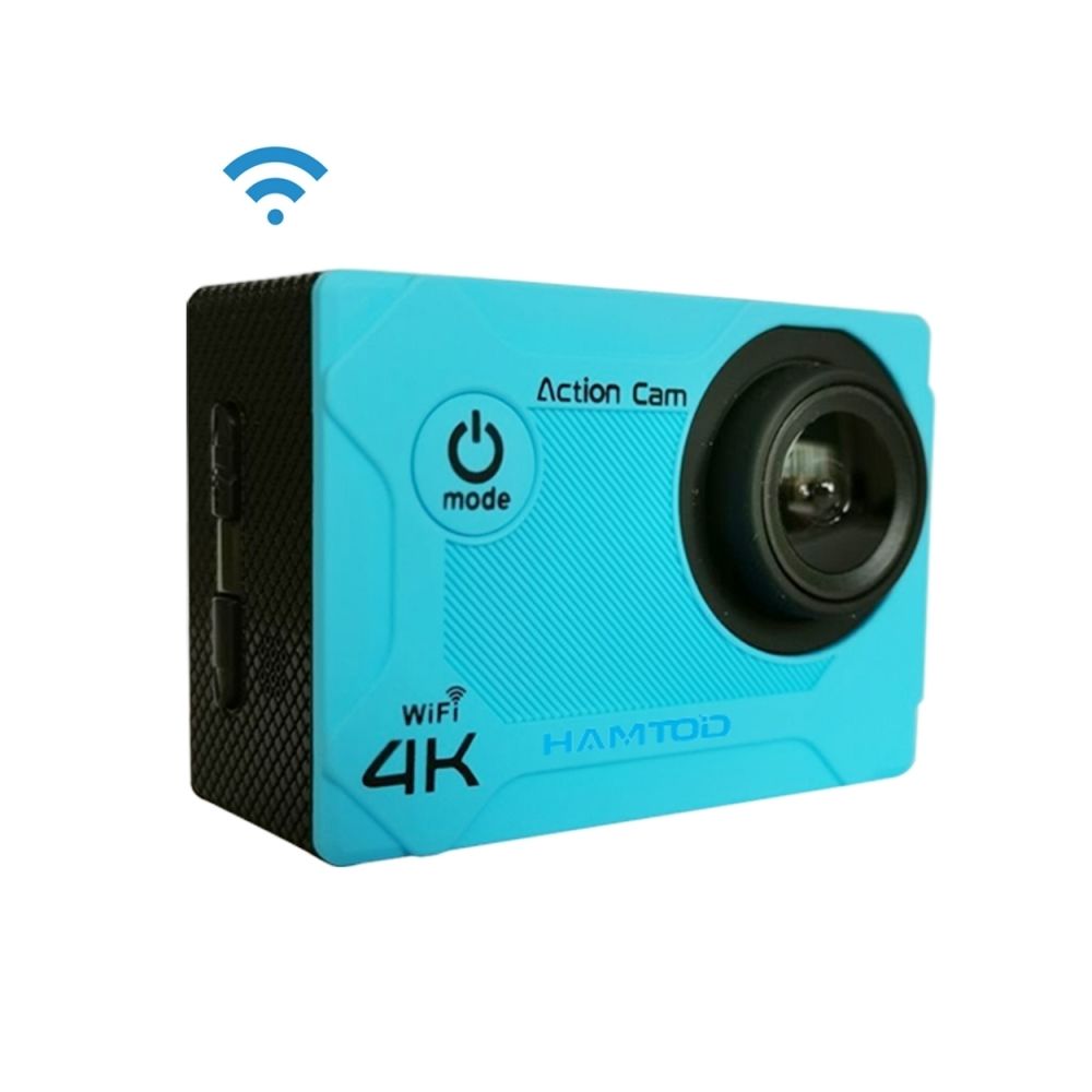 Wewoo - Caméra de sport UHD 4K WiFi avec boîtier étanche, Generalplus 4247, écran LCD 2,0 pouces, objectif à angle large 170 degrés (bleu) - Caméras Sportives